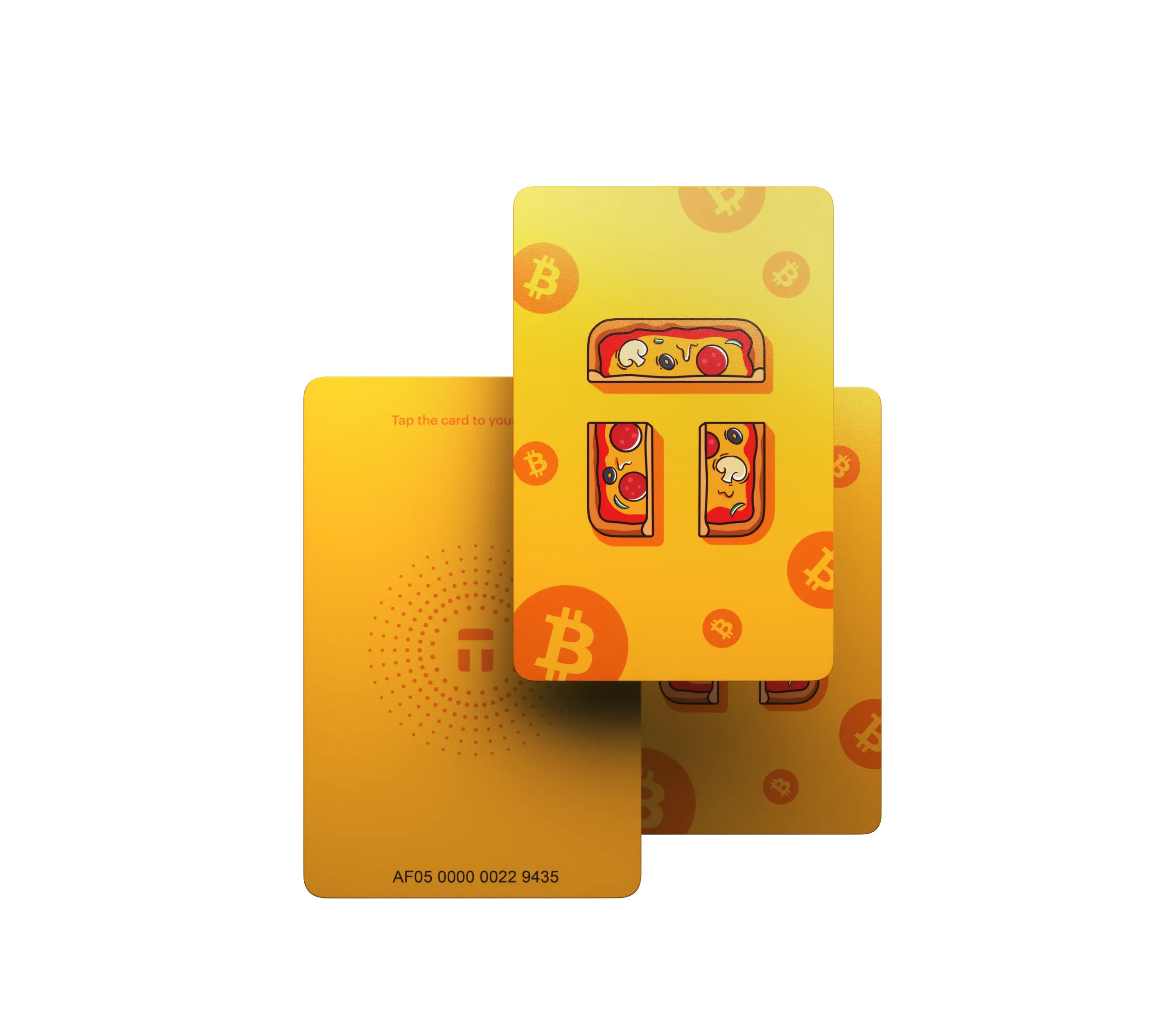 Bitcoin Pizza Day Wallet Set of 3